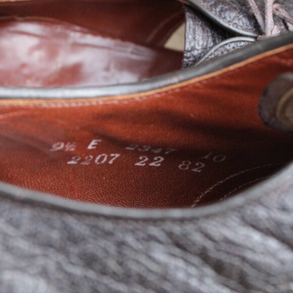 Vtg 1980s Dack's Dark Brown Water Bison Derby, Made in Canada, Men's 9.5 E, GUC - Picture 10 of 14